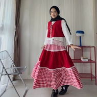 RUBY RED LACE SKIRT | BYSONIA