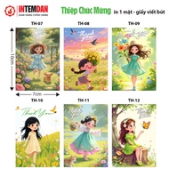 Combo of 100 VINH LIEN Holiday Greeting Cards March 8, October 20, Size 7x10cm, printed on 1 Side, T