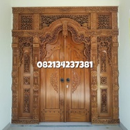 Pintu Gebyok Ukir Jepara | Tanpa Gimbalan