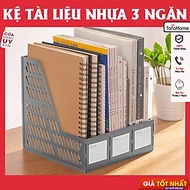 Kệ Đựng Tài Liệu Để Bàn A4 Văn Phòng Phẩm 3 Ngăn Nhựa - Khay Kệ Đựng Tài Liệu Hồ Sơ Văn Phòng Tiện L