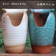 Ready stock ‼️Ceramic flower /succulent Pot 2pcs 缺口花盆大悬崖多肉植物花盆陶罐陶瓷花盆