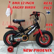 PHEONIX NP-2208AT 12 INCH BMX CHILDREN'S BIKE 3.0 TIRES NEWEST 12 INCH PHOENIX BMX BIKE JUMBO TIRES 