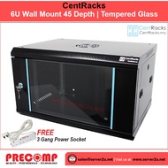 CentRacks 6U (45cm x 35cm x 60cm) Wall Mount Server Rack (CM6UB450/CP6UB450)