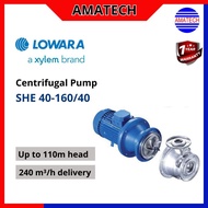 Xylem LOWARA SHE40-160 end suction pump centrifugal pump SHE E-SHE water treatment food beverage res