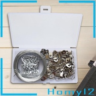 [HOMYL2] Picture Hanging Wire Set, Wall Picture Hanging with Screw Tool, Wall Mounting, Picture Wire