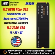 WD SSD SN850X black SSD 2280 SN850X 1TB/2TB/4TB M.2 NVME 2280 PCLe 4.0 SSD Western Digital SSD 2280 