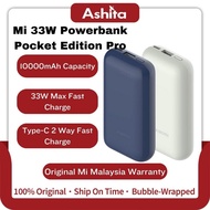 Xiaomi 33W PowerBank 10000mAh Pocket Edition Pro Lightweight and Compact| Suitable for Air Travel