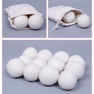 6pcs/pack 7cm Felt ball laundry washing ball Wool Dryer Balls Reusable Natural Organic Fabric Softener Clean Ball dropshipping