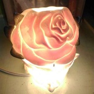 浪漫玫瑰花陶瓷小夜燈