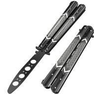 GOOD WORKER Butterfly Trainer - Practice Balisong Butterfly Knives NOT Real NOT Sharp Blade - Cool D