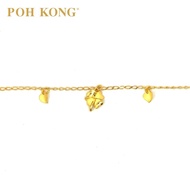 POH KONG 916/22K Gold Tranz Clover Heart Bracelet (2005)