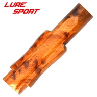 LureSport 1pc Black Wood Burl Wood Insert Part for Reel Seat Rod Building Components DIY Accessory