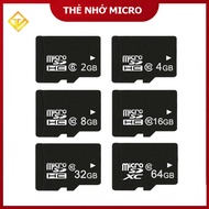 Thẻ nhớ MicroSD Class 10 4GB/8GB/16GB/32GB/64GB - Thẻ nhớ tốc độ cao (Đen)Chính hãng BH 12 Tháng