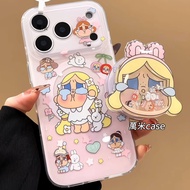 Cute crybaby Shaking Music Magnetic Bracket Suitable For iPhone17 16 15 14 Pro Max 13 Phone Case All