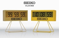 SEIKO CLOCKS นาฬิกาปลุกตั้งโต๊ะ และ แขวนผนัง รุ่น QHL083Y สีเหลือง / QHL084G สีทอง LIMITED EDITION - รับประกันศูนย์ 1ปี ของแท้100% QHL083 , QHL084