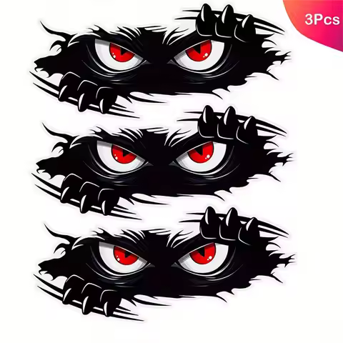 Car Motorcycle Funny Monster Sticker Waterproof 3D Vinyl Funny Anime Cute Auto Peeking Monster Bumpe