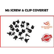 [ 1BIJI ] SCREW COVERSET THREAD KASAR M5 SCREW + CLIP