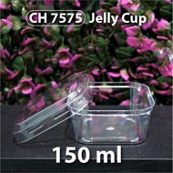 Jelly Cup Pudding Glass/ 150 ML - Square Model - CH 7575