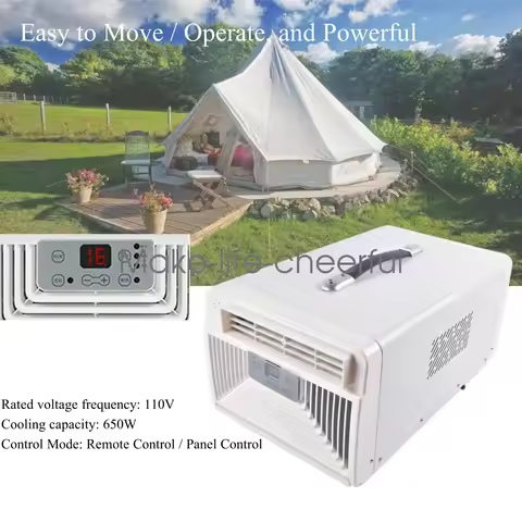 AP03 110V AC Portable Air Conditioner 650W Cooling for Outdoor Tent Camping Car RV