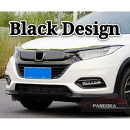 Honda HRV 2019-20 Front Hood Bonnet Trim  Chrome Cover Grill Trim Front Carbon Black Protection Cove