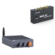 Fosi Audio BT20A Pro Bluetooth 5.0 Stereo Audio Amplifier 2.1 Channel Receiver and Fosi Audio Box X1