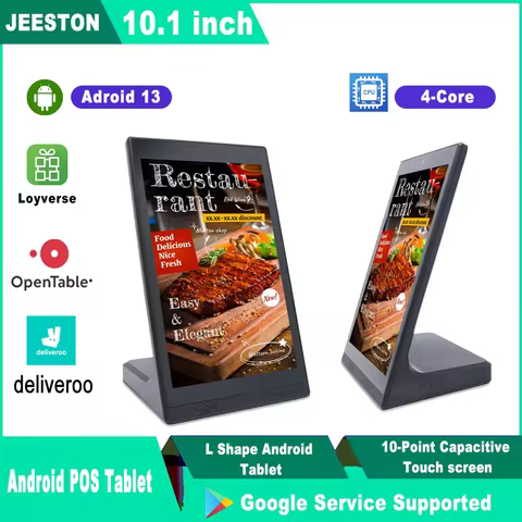 Android 13 Vertical Screen Menu Machine, Portrait Touch Screen Ordering Kiosk, Customer Rating Devic