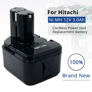 ☮12V 3.0Ah Ni-MH Replacement Rechargeable Battery for Hitachi Power Tools DS/FWH/WR Series EB121 ≈I