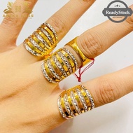 RESTOCK Cincin Emas Berat &amp; Lasak KLCC 9 (2Colour) &amp; 7 Layer (2colour) Tough Gold Ring | Gold 916 💯 Original