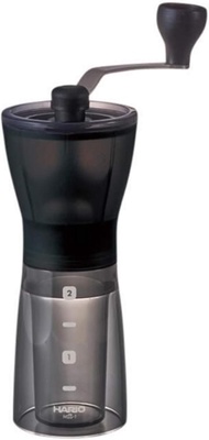 Hario Ceramic Coffee Mill - Mini-Slim Plus Manual Coffee Grinder 24g Coffee Capacity