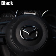 YRM| 1 Piece Car Steering Wheel Sticker For Mazda 2 3 6 CX4 CX3 CX5 Atenza Steering Wheel Center Logo For 14-19 Mazda All Car Badge Decal Car Decoration Accessories