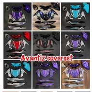 Coverset Avantiz BODY COVER Aerox Avantiz Batik Avantiz Titan Bojam Energy Purple aerox titan red
