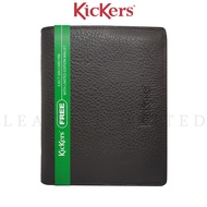 Kickers Genuine Top Grain Leather Big Capacity 2 Ply Vertical Army Wallet #KDQK-VM-51643