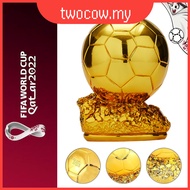 21cm 2022 Qatar Ballon d'or Trophy Ornament Memorabilia Souvenir Football Soccer Gift