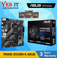 [COMBO SET] ASUS PRIME B550M-K AM4 MATX MOTHERBOARD + AMD RYZEN PROCESSOR