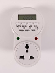 timer Digital 3500w ปลั๊กไฟตั้งเวลา 24 ชั่วโมง ระบบดิจิตอล ตั้งเวลาเปิดปิดได้ 20 โปรแกรม รับกระแสไฟไ