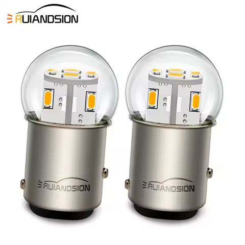 2pcs 1156 BA15S 1157 BAY15D Ba15d LED Brake Light 6V 12V 24V 48V Car Moto LED Parking Tail Reversing