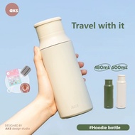 AKS Hoodie Bottle, 480/600ml, 316 Stainless steel inner, leakproof, temperature retention, durable, 