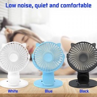Mini Fan Portable 360-Degree Rotation Clip Table Desktop Electric Cooling Fan with 2000mAh Rechargeable Battery USB Cable for Home Office School