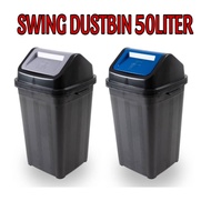 SWING DUSTBIN 50LITER / TONG SAMPAH / RECYCLE DUSTBIN / FLIP TOP BIN / BIN / TONG / TRASH BIN