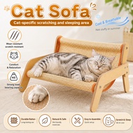 Sisal Cat Scratch Board Large Pet Recliner Sofa integrated Wear Resistant Pet Cat Claw Bed