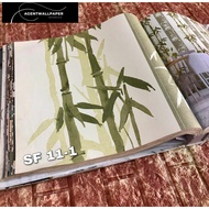 HIJAU Wallpape Bamboo Tree Wall Twigs Leaves Green Yellow Ash Sky fall