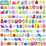 30Pcs Dinosaur Kawaii Squishies, Dino Mochi Squishy Toys Bulk, Mini Squishy Stress Relief Fidget Toys Pack for Kids Party Favors, Birthday Gifts for Boys, Valentines Goodie Bag, Classroom Prizes