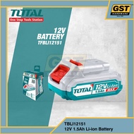 Total Cordless Drill 12V Battery And Charger 1.5Ah Total Battery Total Drill Batteri And Charger Cor