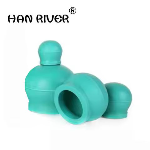HANRIVER 4 piece in natural rubber cupping apparatus household silicone cupping vacuum cupping fitne
