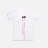 KITH เสื้อยืดพิมพ์ลายสีน้ำผู้ชายแขนสั้นเสื้อคอกลมพื้นฐานเรียบง่ายอเนกประสงค์เสื้อคู่รัก