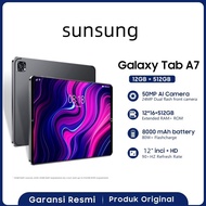 【COD Disediakan】Pc Tablet Baharu sunsung Galaxy A7 Tablet PC Terkini Murah Asli hp Tab 12 Inci Skrin