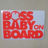 Boss Baby on Board, cutout sticker