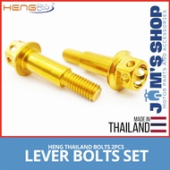 HENG BOLTS | 2PCS LEVER BOLTS SAME SIZE | GOLD TITANIUM WHITE GOLD | ORIGINAL THAILAND | FOR AEROX NMAX RAIDER FURY XRM BEAT WAVE