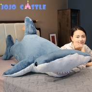 JOJO CASTLE Giant Size Whale Plush Toy Blue Shark Doll Hammerhead Shark Plushie Sea Animals 55/100/1