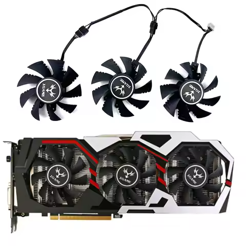 Brand new 75MM 4PIN GTX1060 1070 1080 GPU fan suitable for Colorful iGame GeForce GTX 960 1060 1070 